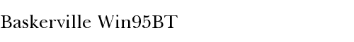 Font Baskerville Win95BT