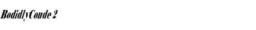 Font BodidlyConde 2