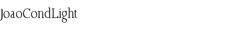 Font JoaoCondLight