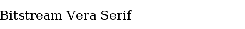 Font Bitstream Vera Serif