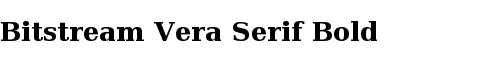 Font Bitstream Vera Serif Bold