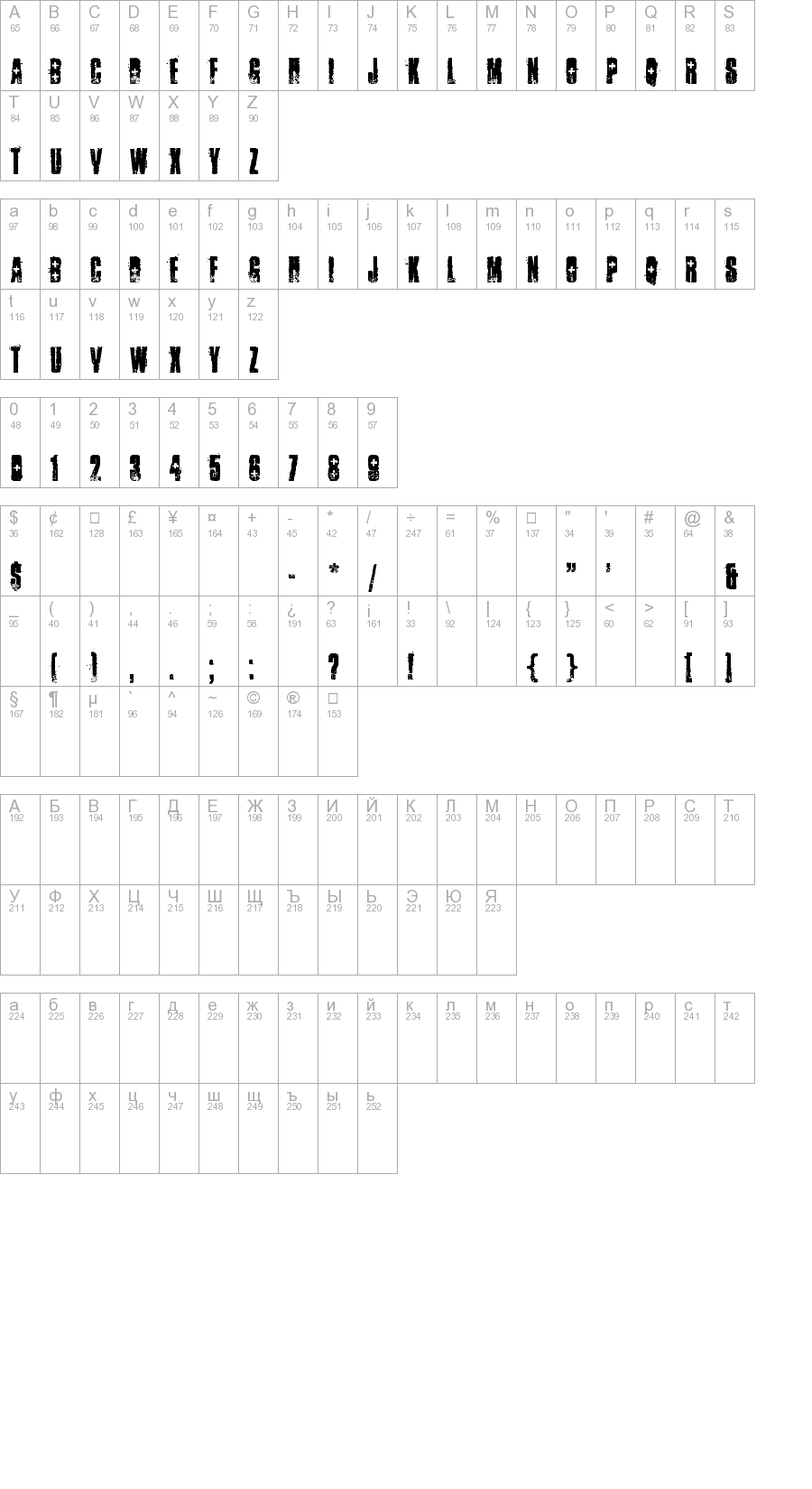 Layout of font ambulance shotgun